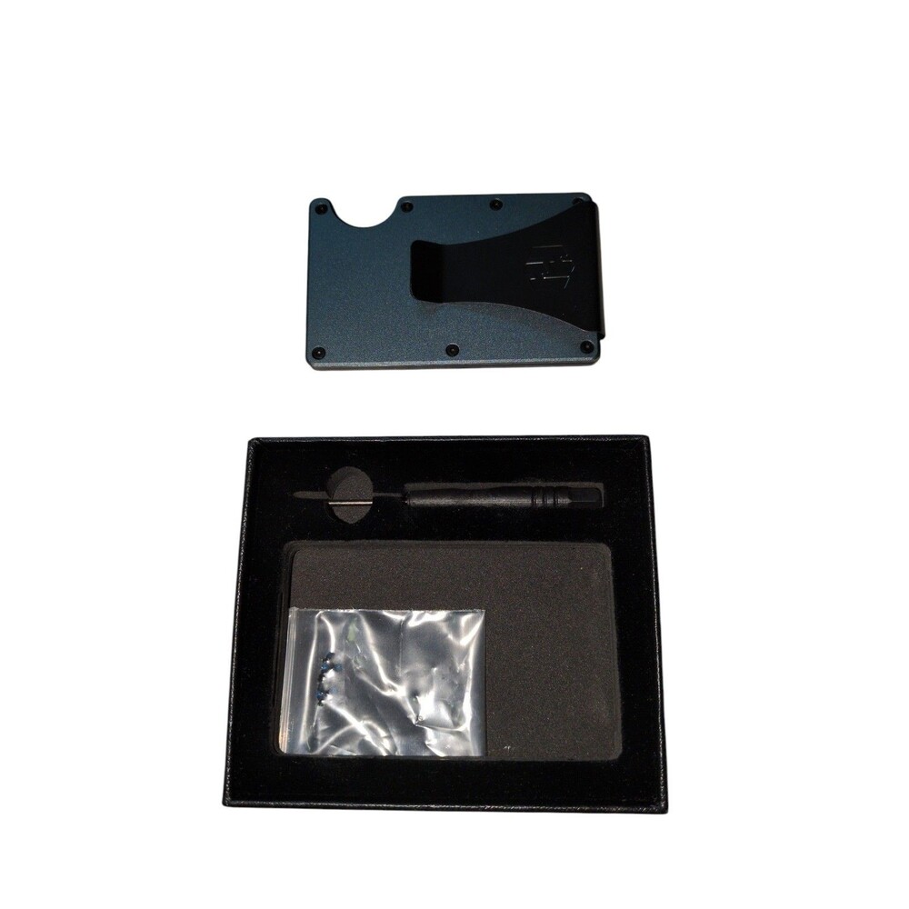 Hayvenhurst Wallet for Men Iron Slim RFID Blocking Metal Wallet with Money Clip - Picture 4 of 4